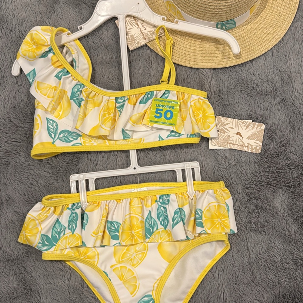 Tommy Bahama Kids Lemon Print Bikini
